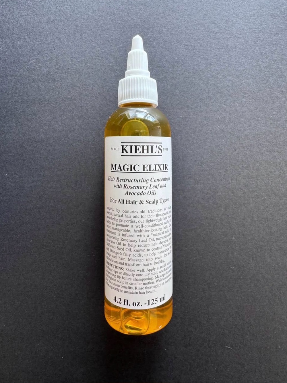 Kiehl's Magic Elixir Hair Restructuring Concentrate Oil 4.2 Oz/125 mL New